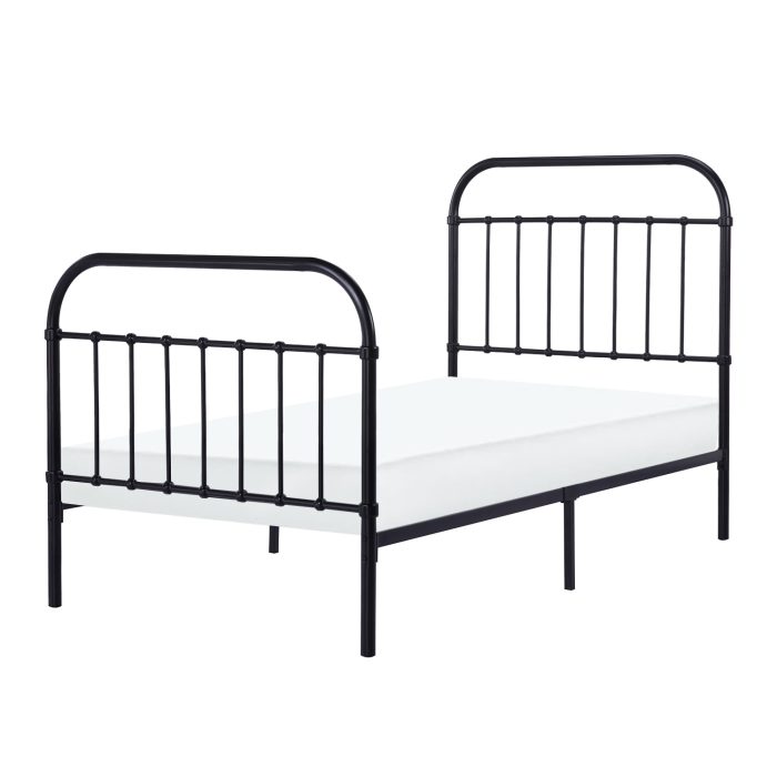 Valerie Metal Wide Single Bed (Black) Furniture Source Philippines