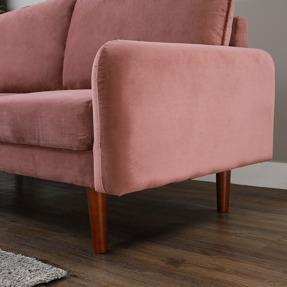 Ami 3Seater Fabric Sofa (Dark Pink) Furniture Source Philippines