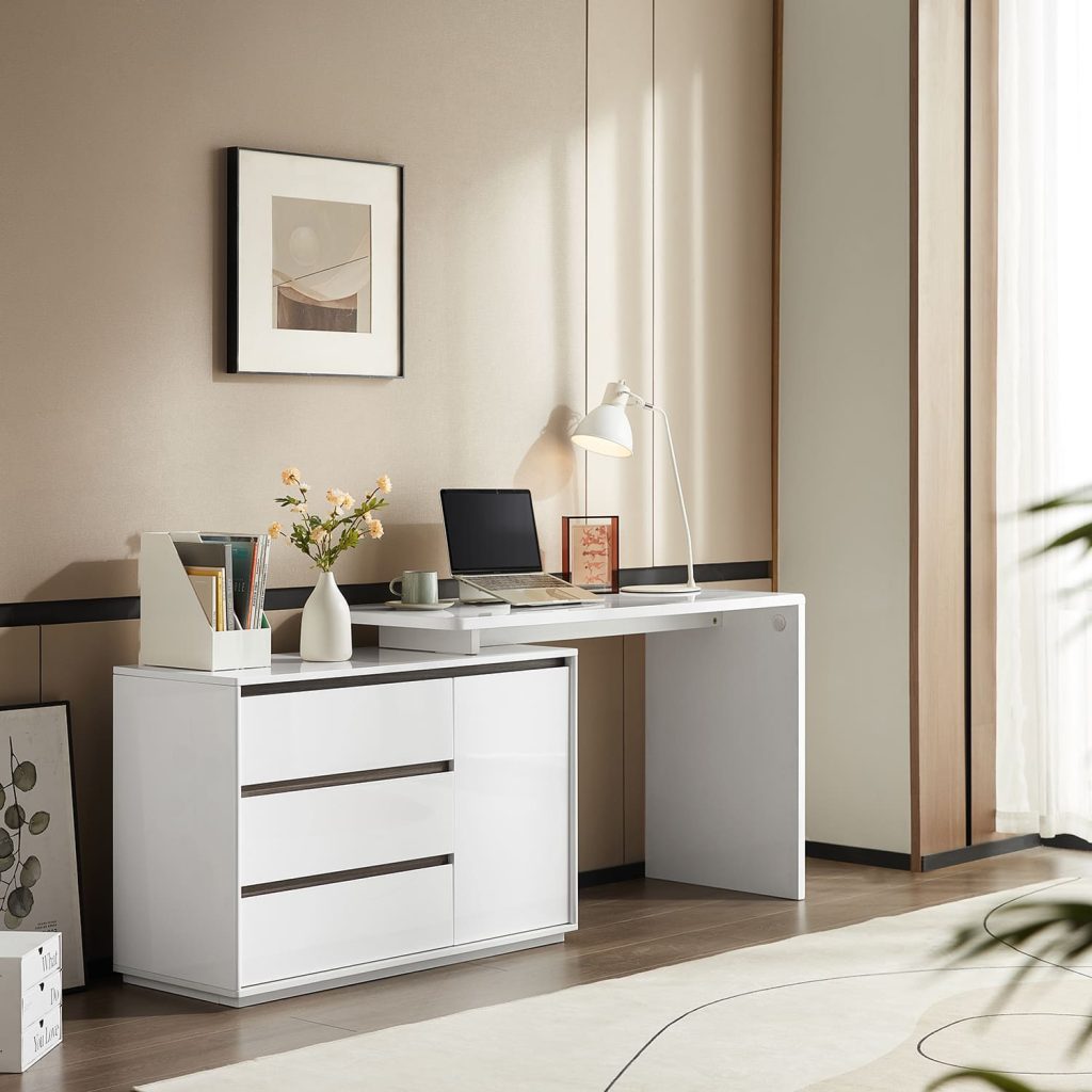 Molly Extendable Desk (White) Furniture Source Philippines