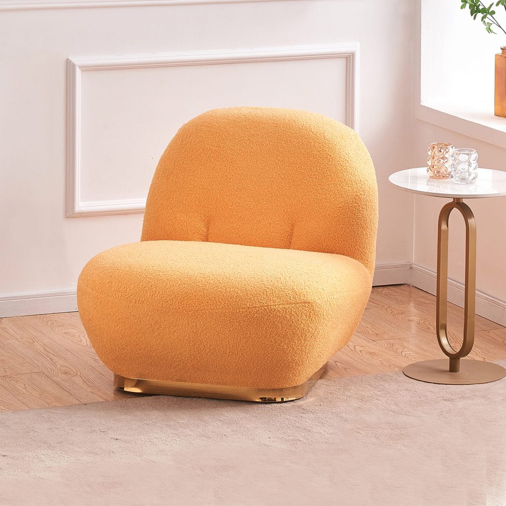 Pochi Swivel Lounge Chair (Yellow) Furniture Source Philippines