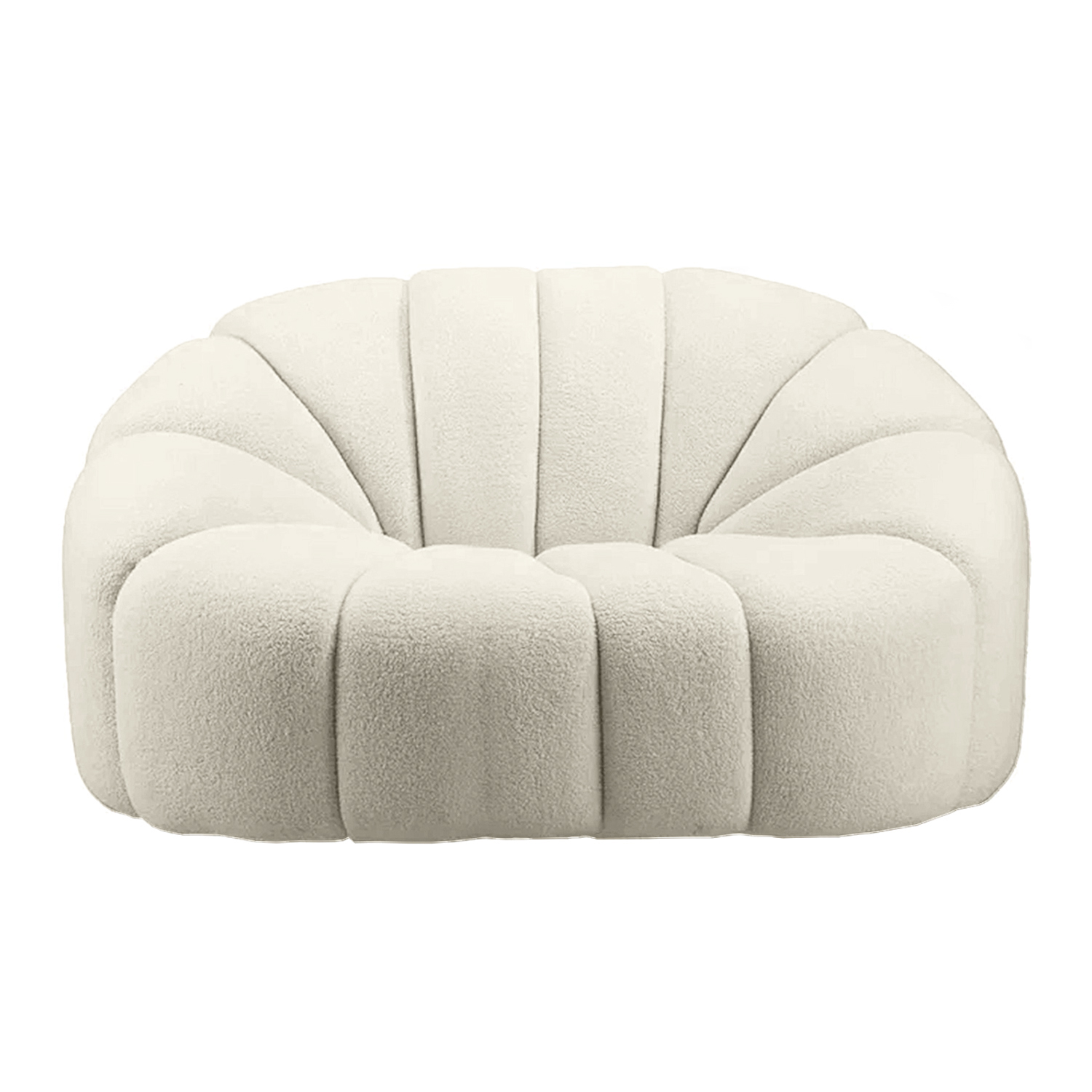 Butter Pump 2-Seater Sofa (White)