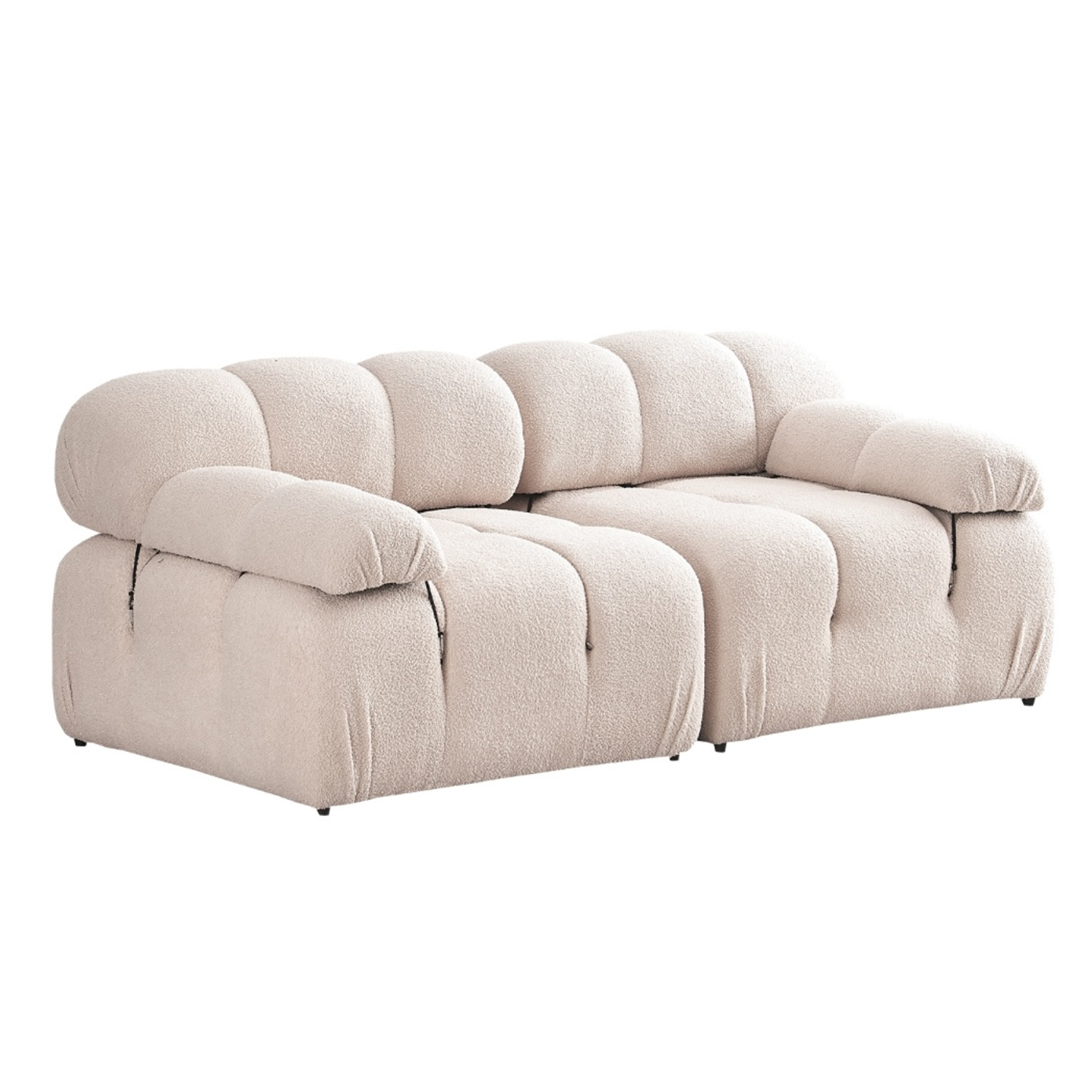 Cloud 2-Seater Sofa with Armrest (Beige)