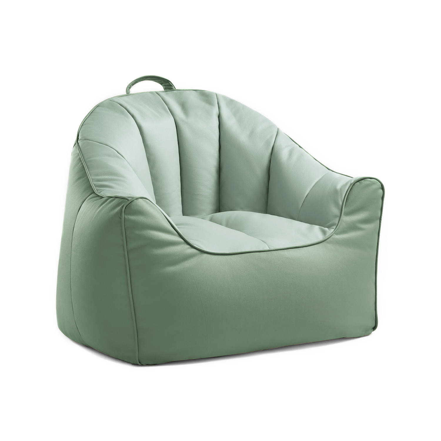 Bushi Lazy Armchair (Green Faux Leather) Furniture Source Philippines