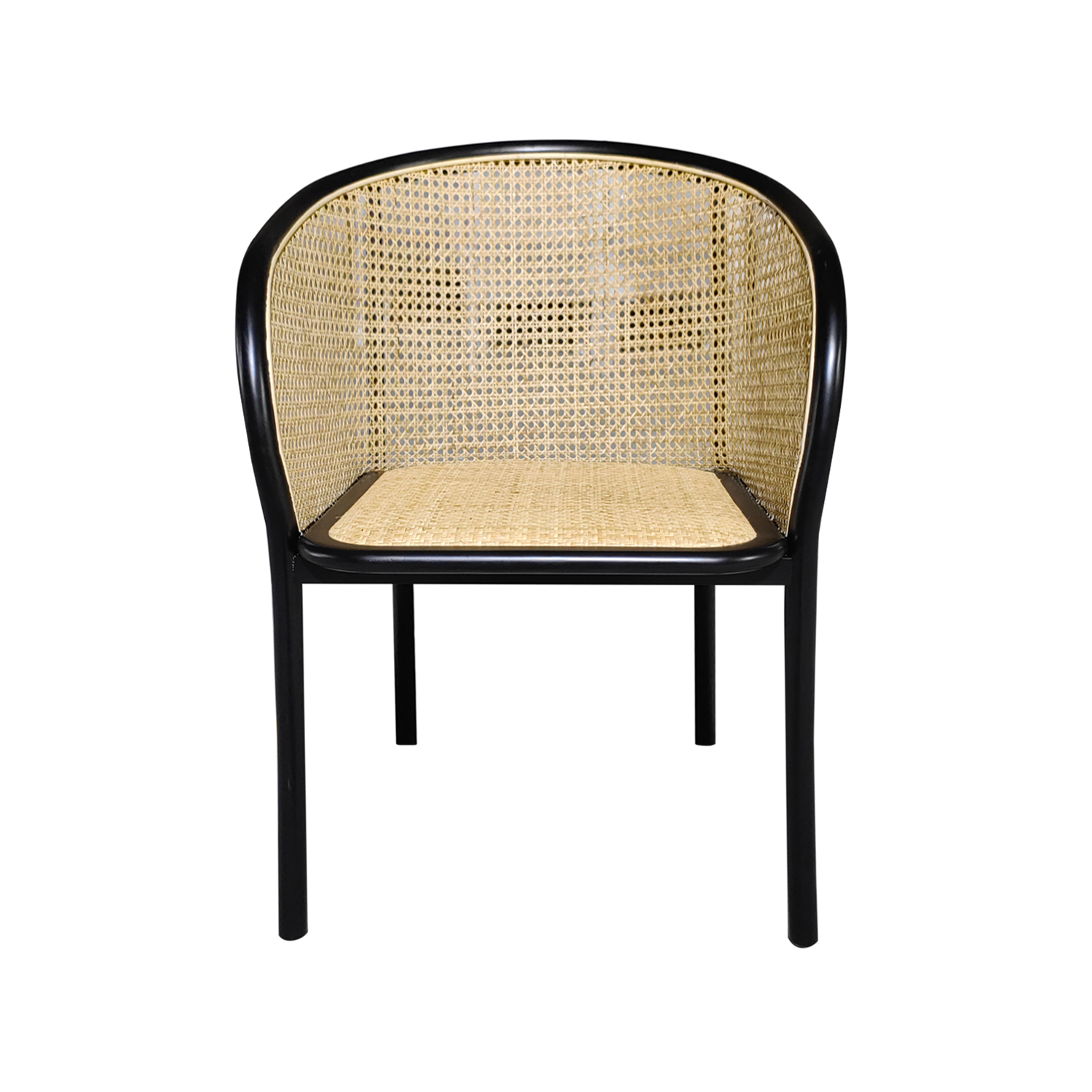 Cheen Cane Armchair (Black-Natural)