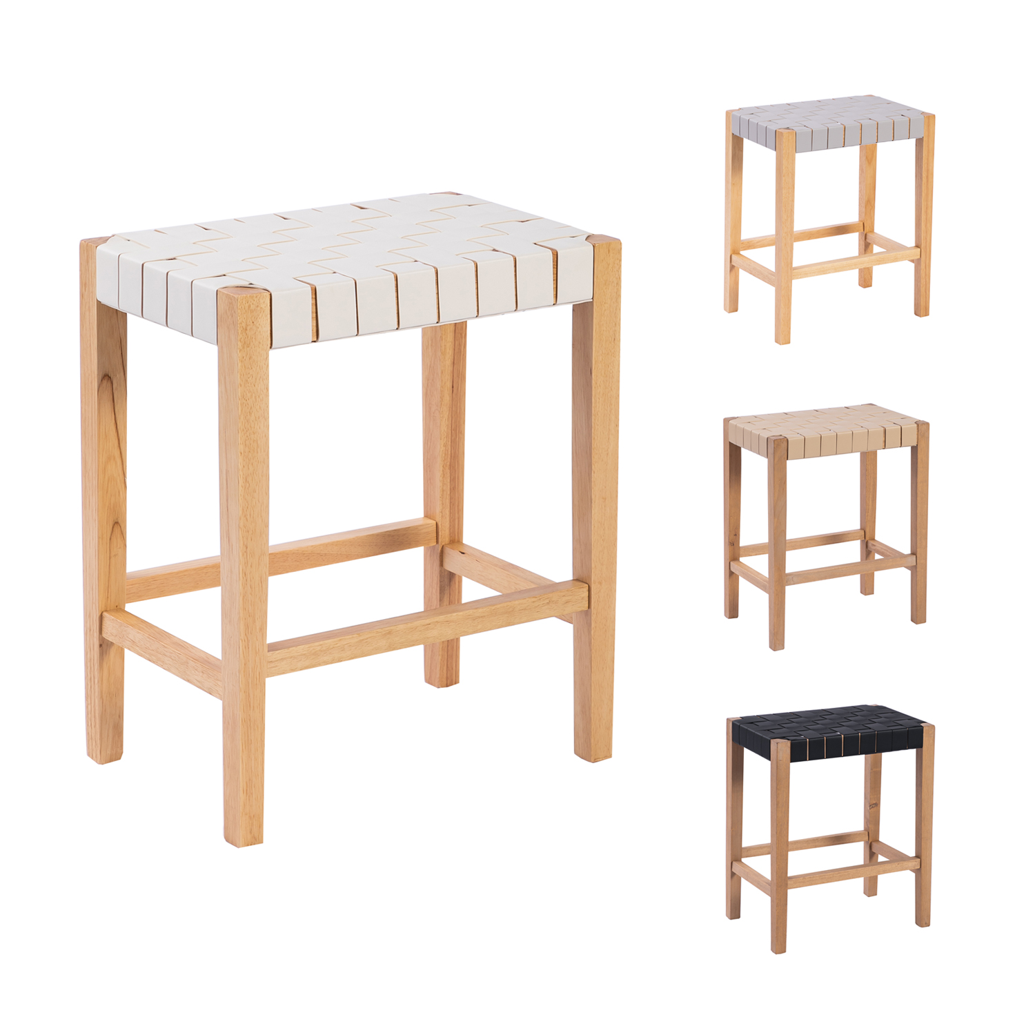 Saddle Counter Bar Stool (See Colors)