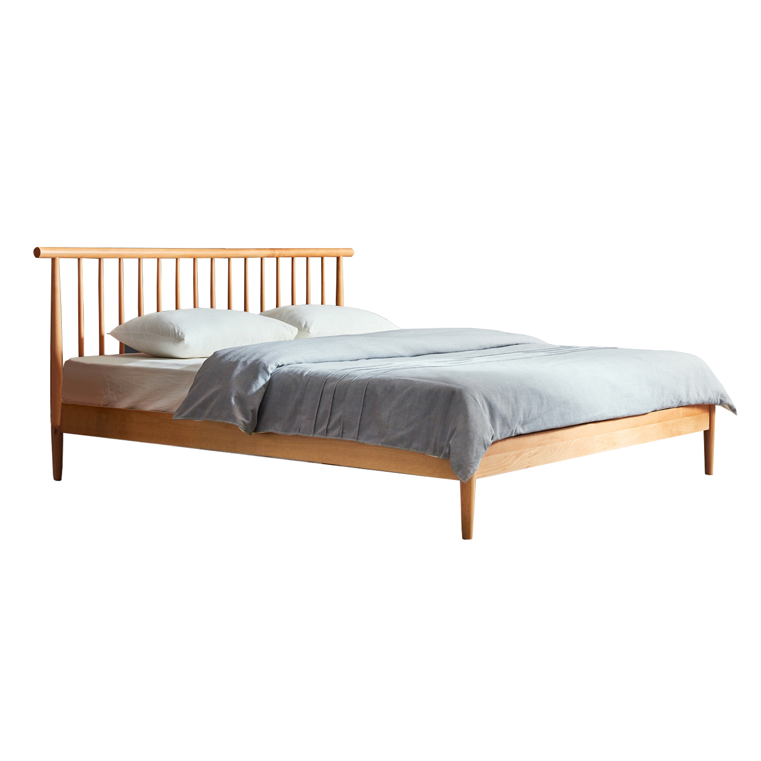 Soho Chic Wooden Queen Bed (Wood)