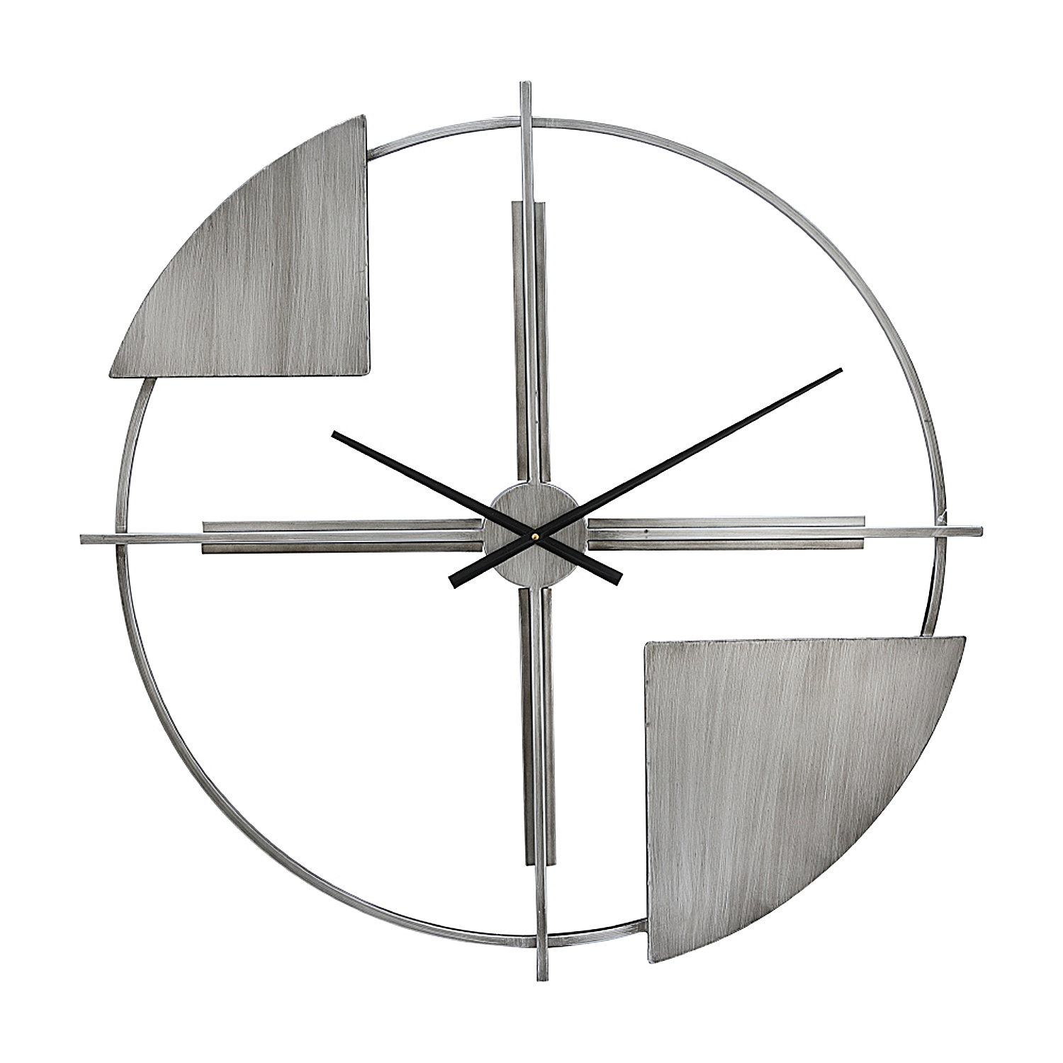 Rilaura Wall Clock 80cm (Silver) Furniture Source Philippines