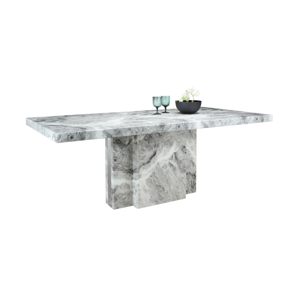 Maxarto Marble Dining Table 200cm (Gray) Furniture Source Philippines