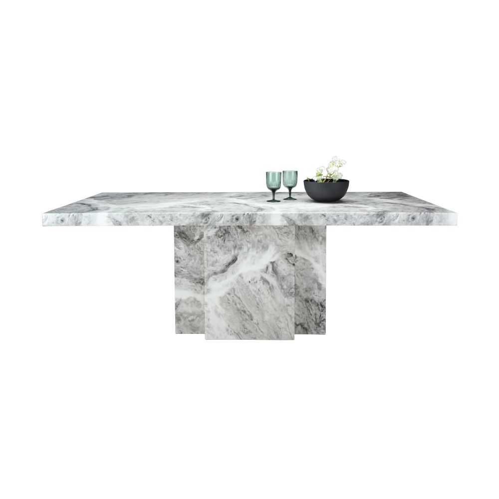 Maxarto Marble Dining Table 200cm (Gray) Furniture Source Philippines