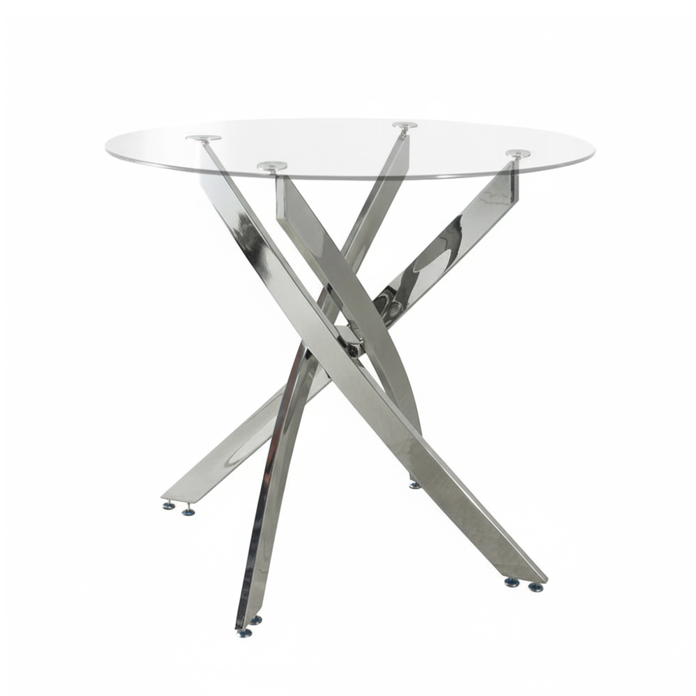 Vasteras Round Dining Table 100cm (Glass)