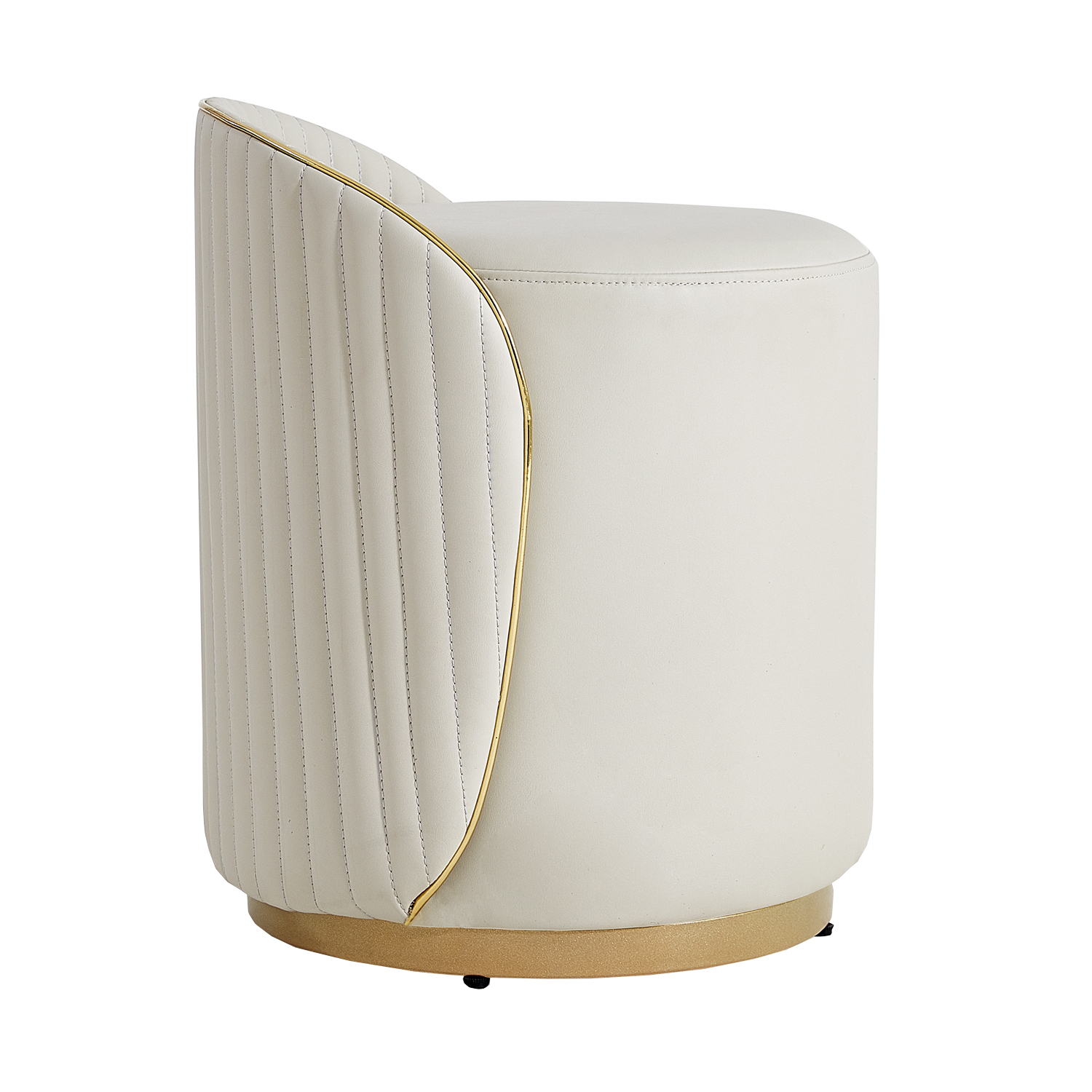 Coco Curve Stool (Beige White)