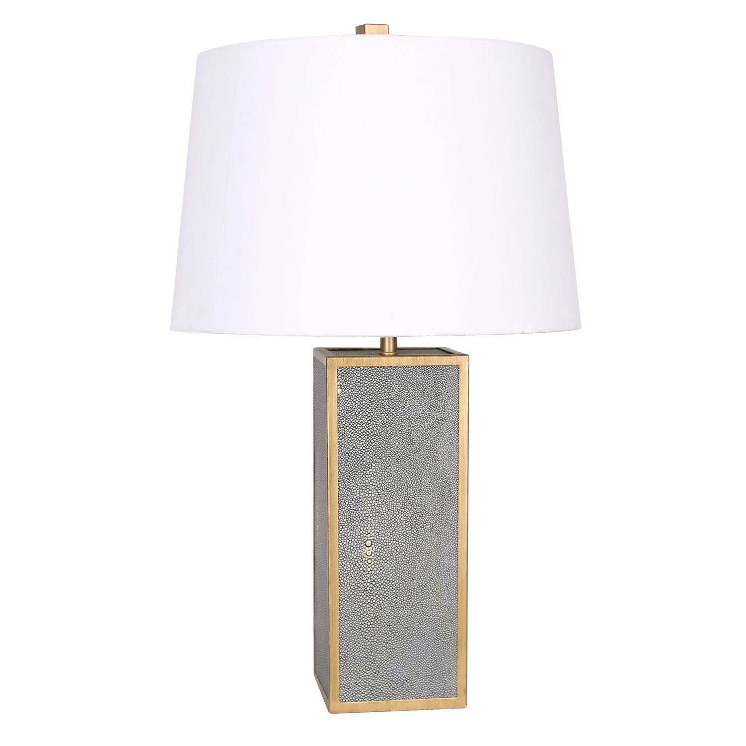 Jade Table Lamp (Gold-Leather)