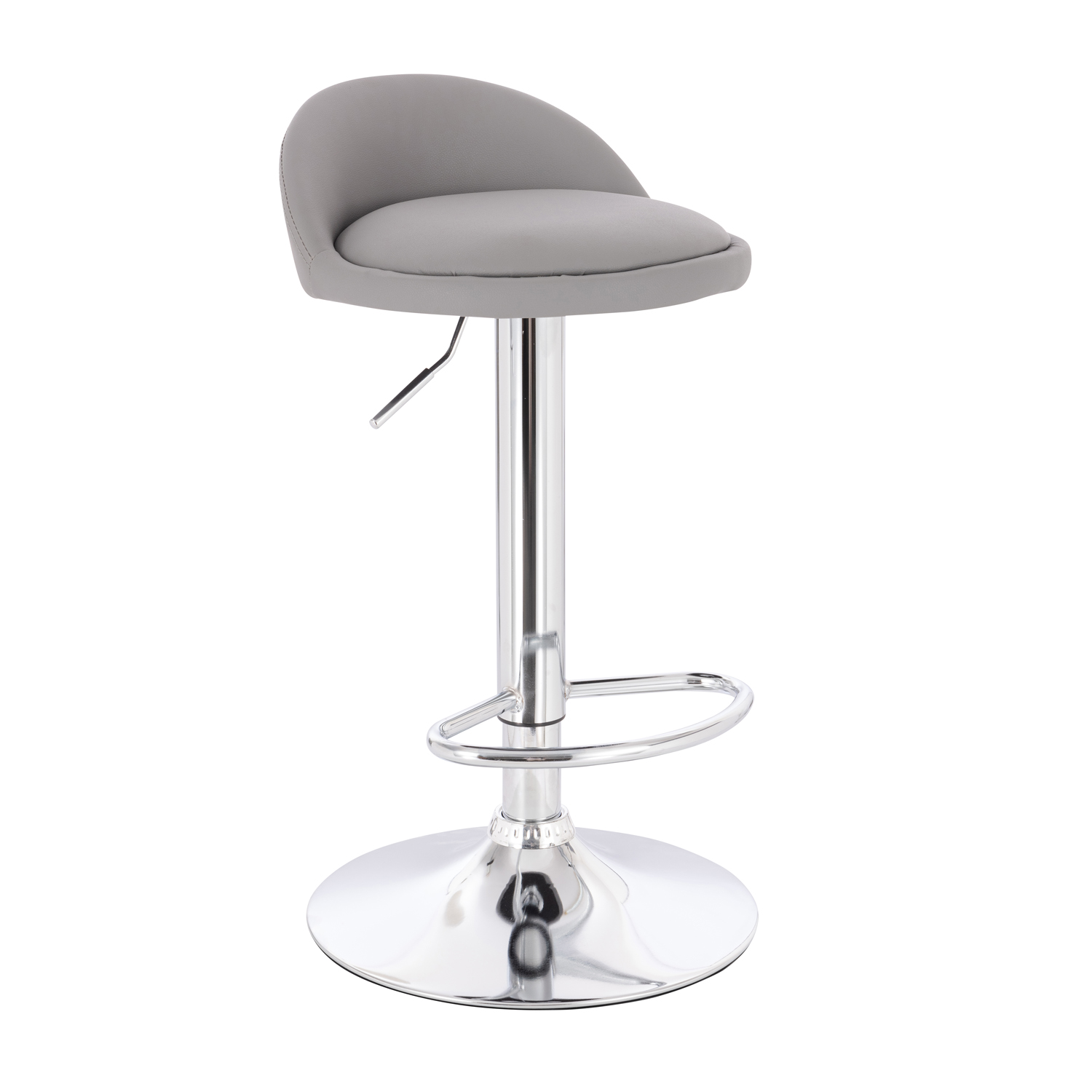 Bansund Bar Chair (Gray Leatherette)