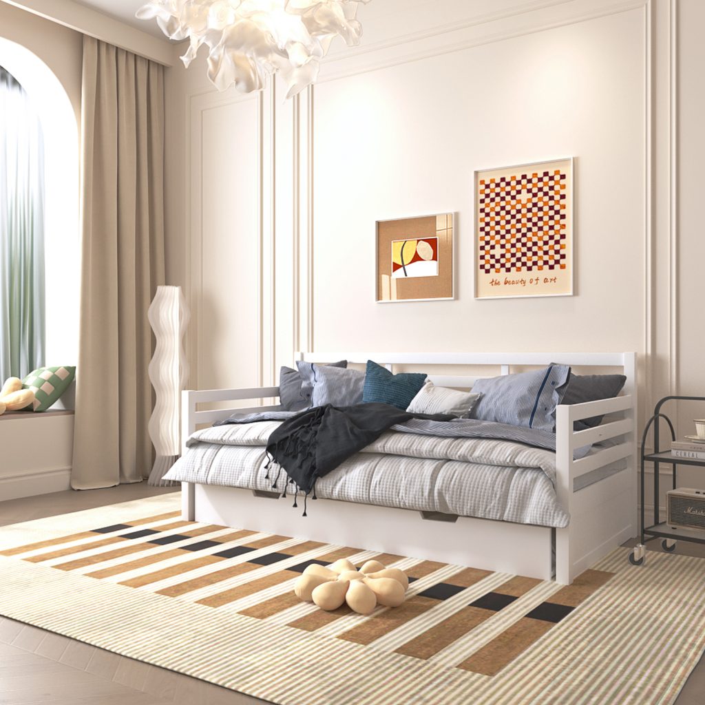 Carmmen Daybed with PullOut (White) Furniture Source Philippines