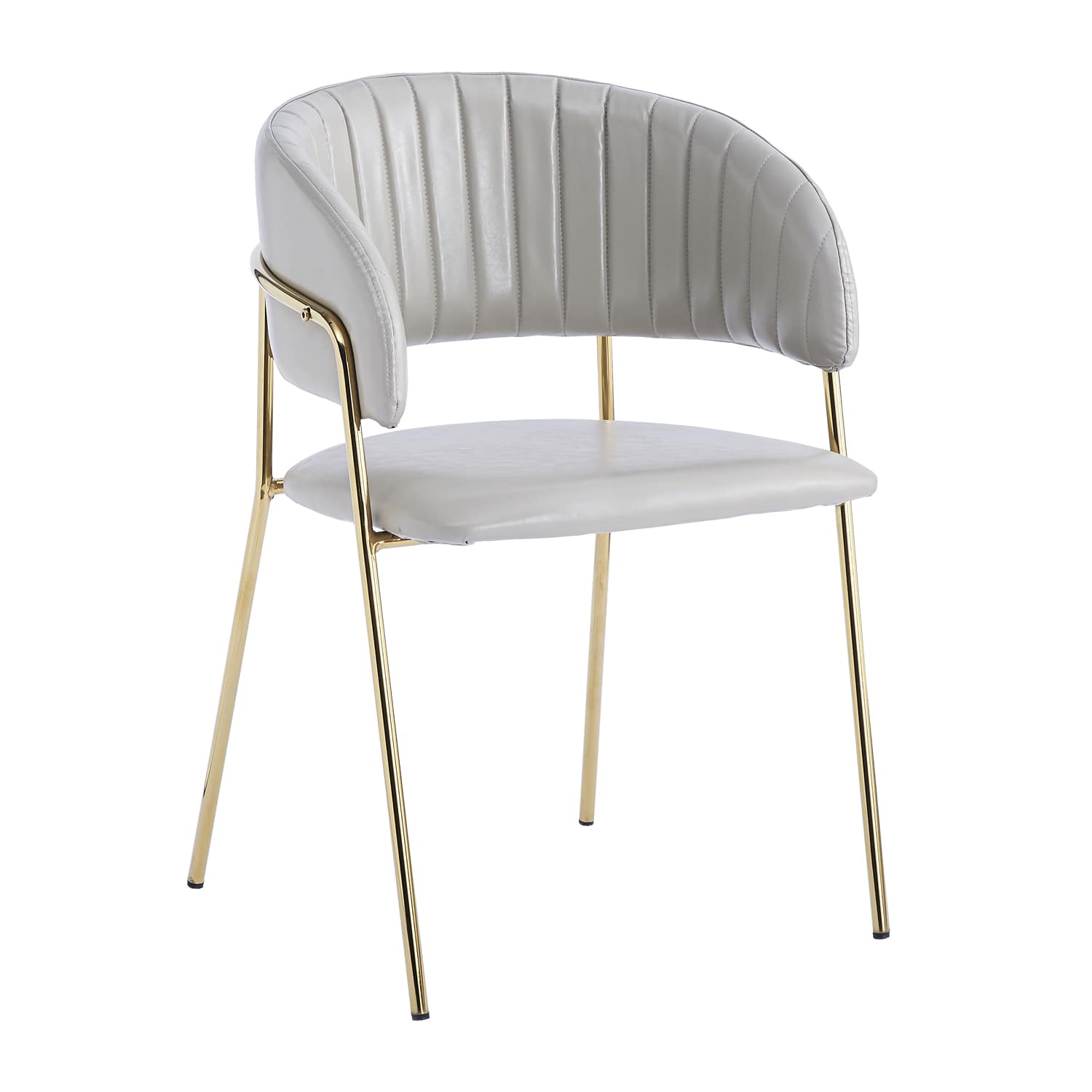 Kane Chair Leather (Beige Faux Leather)