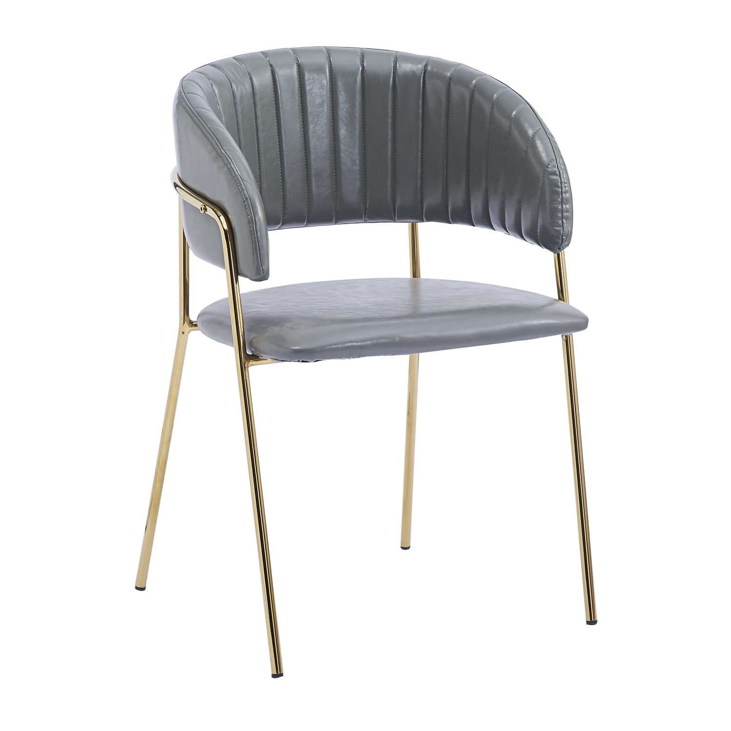 Kane Chair (Dark Gray Faux Leather)