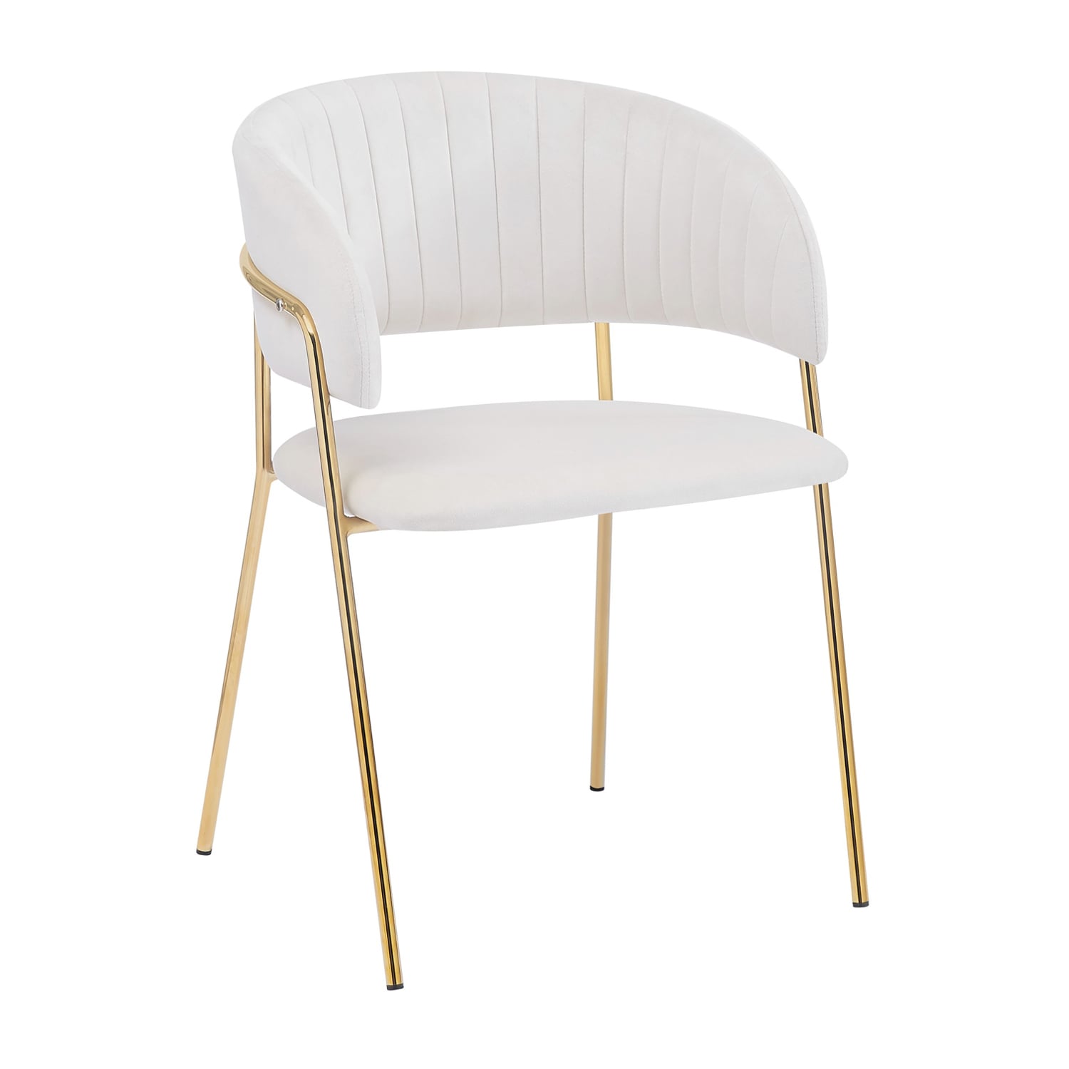 Kane Chair (White Velvet)