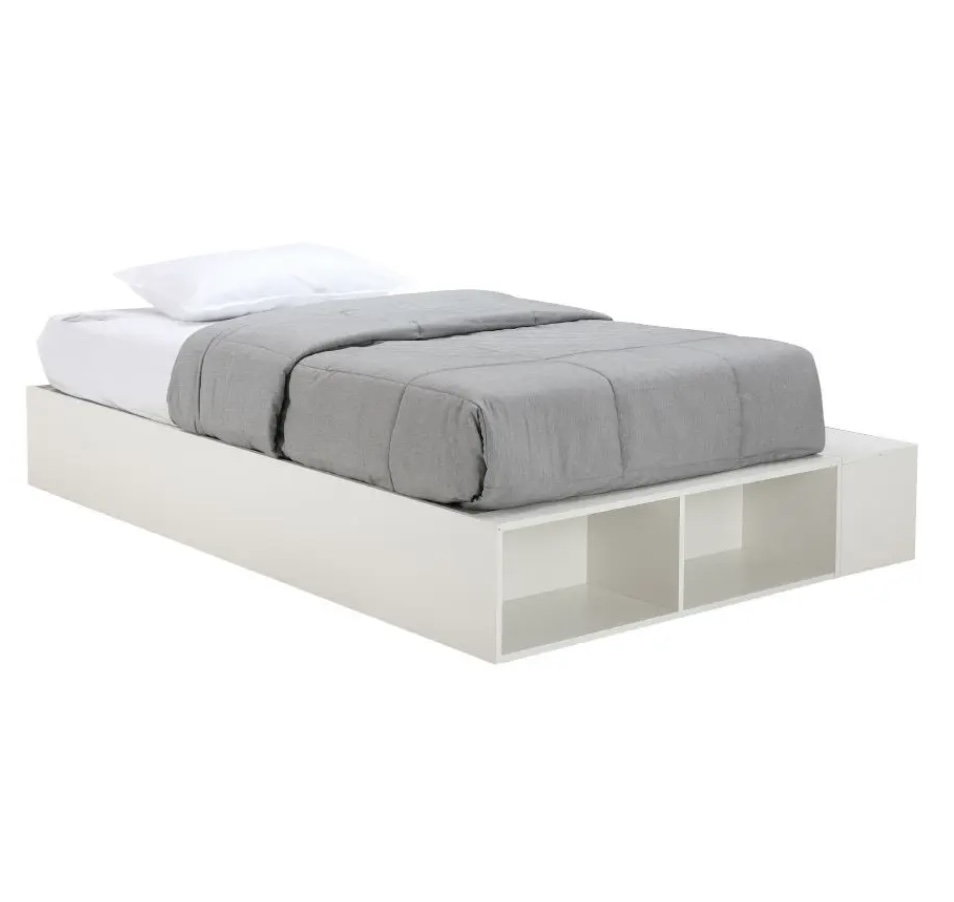 Nikko Twin Storage Bed (White)