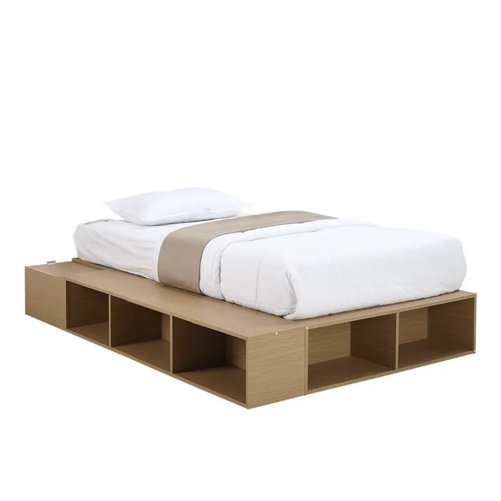 Nikko Twin Storage Bed (Oak)