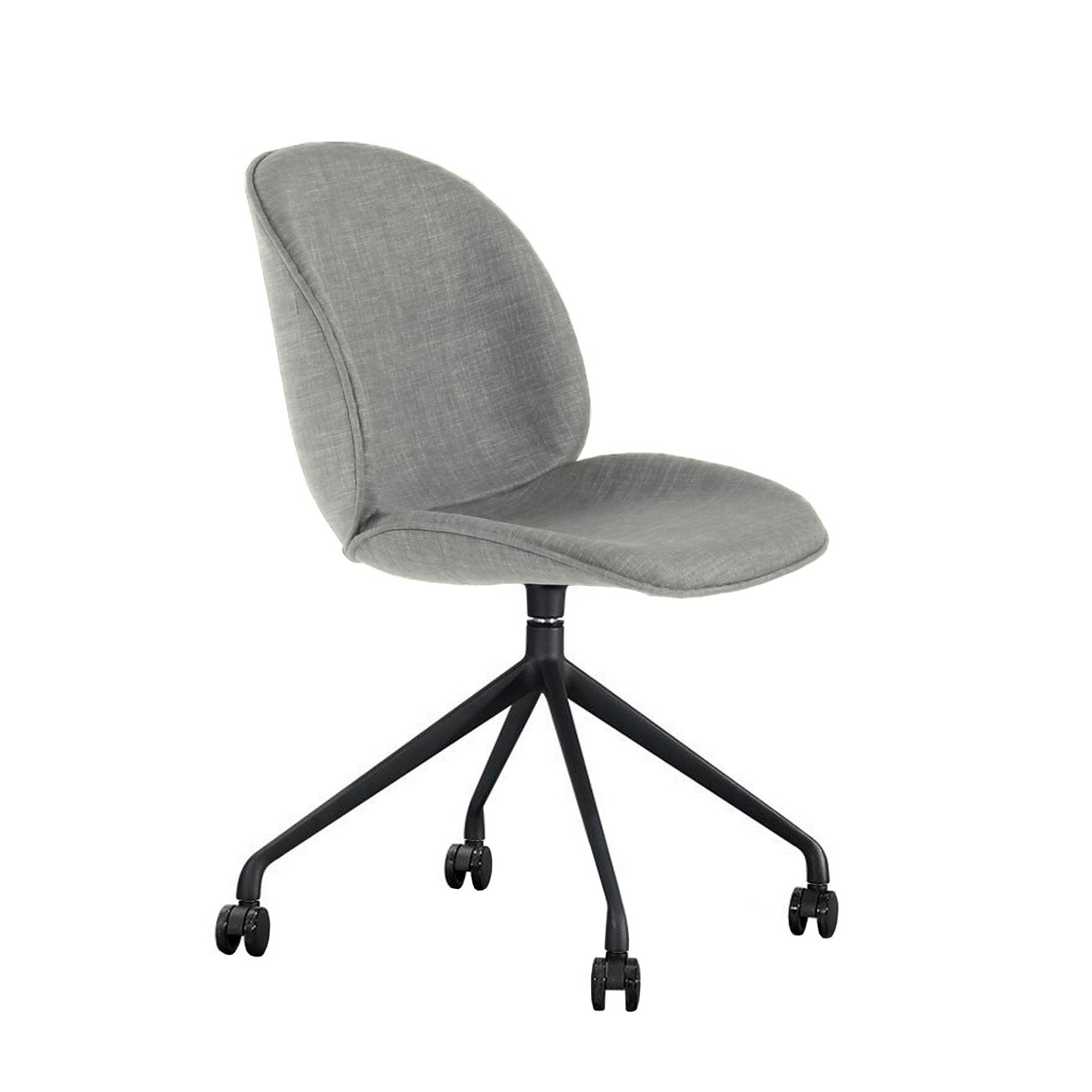 Gupee Swivel Chair Wheels (Light Gray-Black)