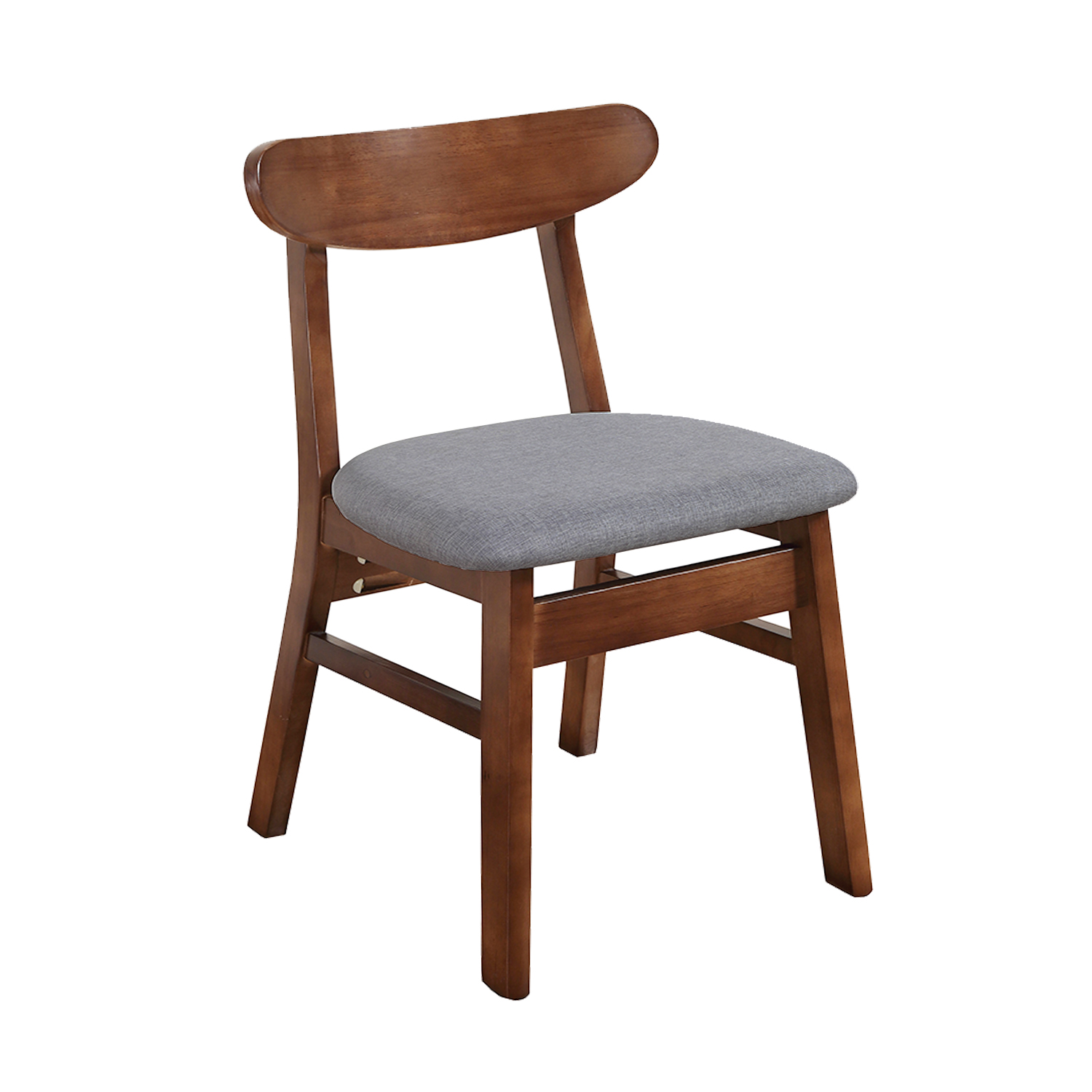 Norwall Chair (Walnut Dark Gray Fabric)