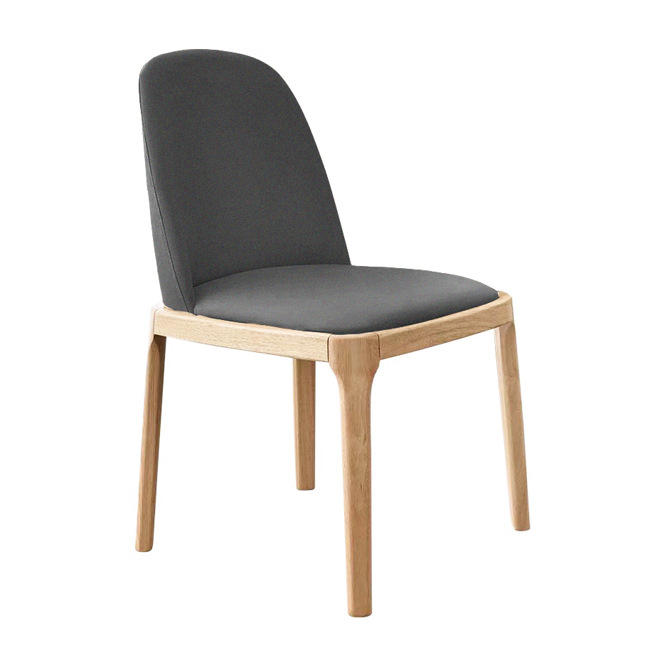 Norwand Chair (Natural Dark Gray Fabric)