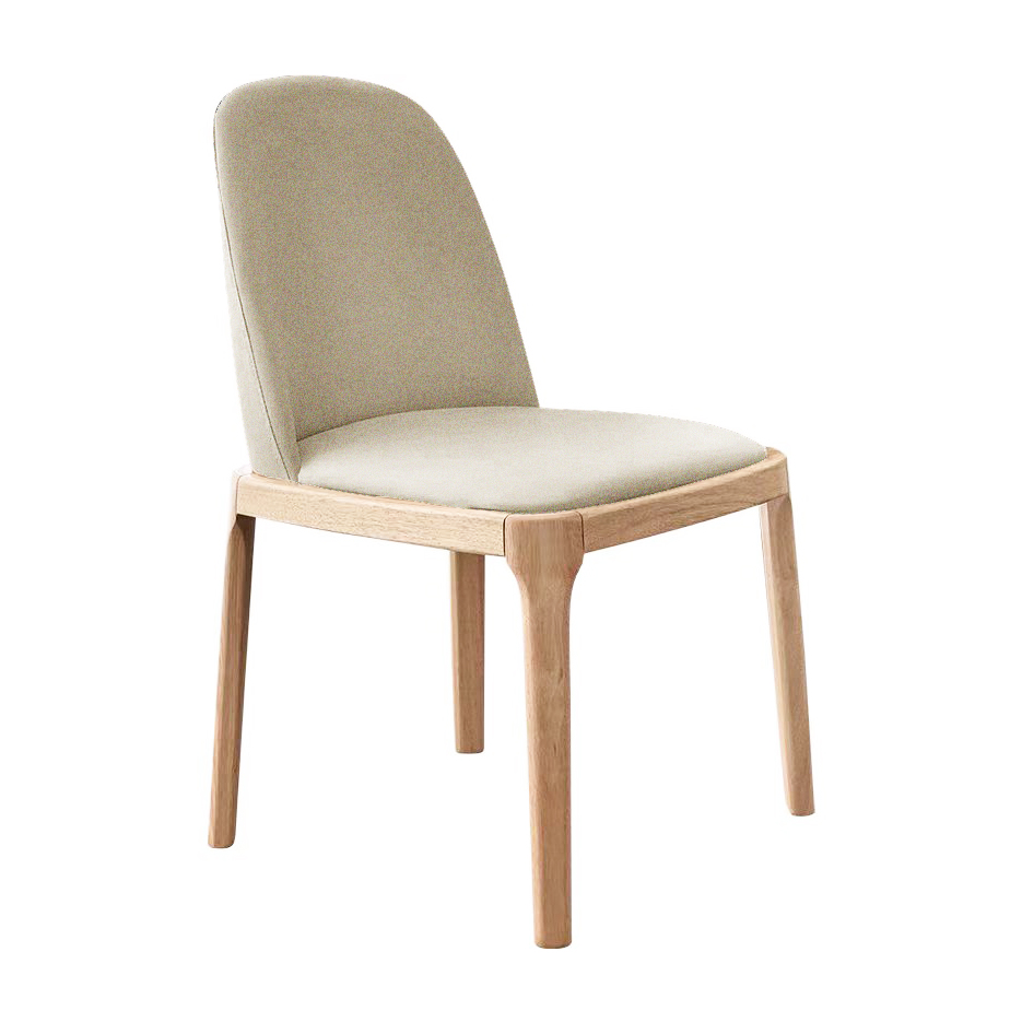 Norwand Chair (Natural Off White Fabric)