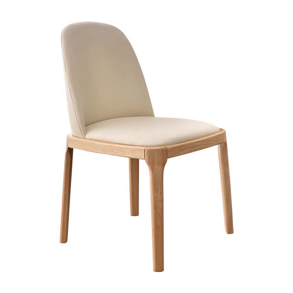 Norwand Chair (Natural Off White Faux Leather)