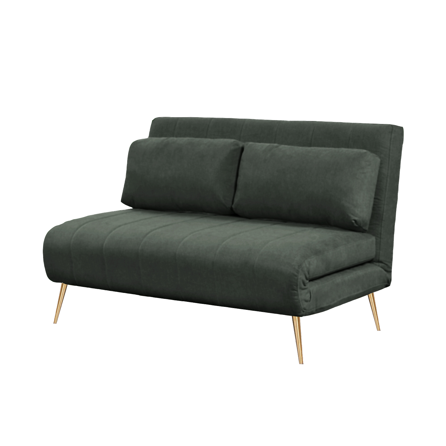 Mallow Velvet 2-Seater Sofabed (Gray)