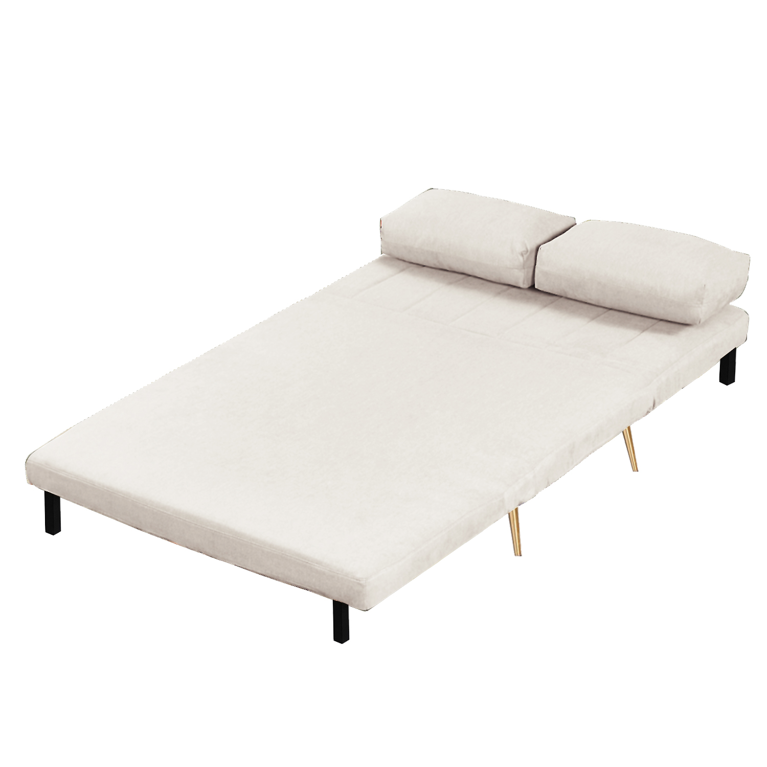 Mallow Velvet 2-Seater Sofabed (White)