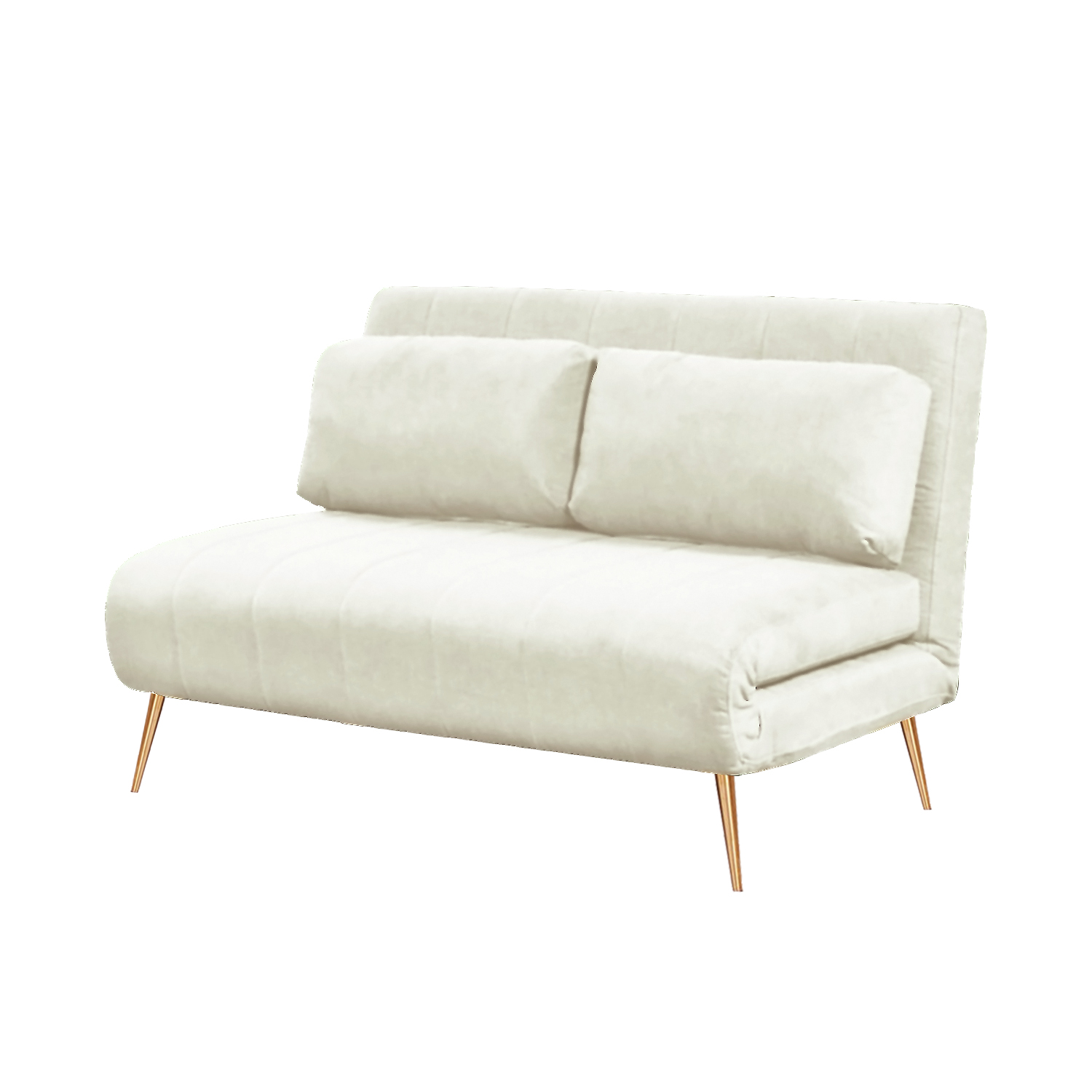 Mallow Velvet 2-Seater Sofabed (White)