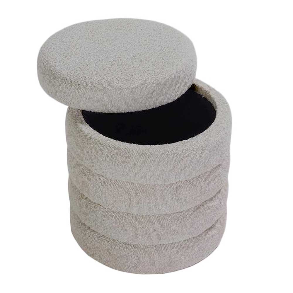 Butter Pouffe Stool 43cm (Gray)