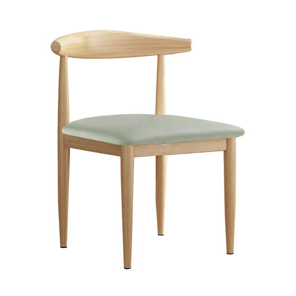 Elbow Chair (Birch-Sage Faux Leather)