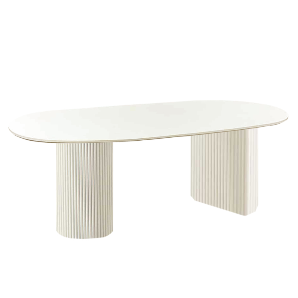 Palasse Wedge Center Table 120cm (White)