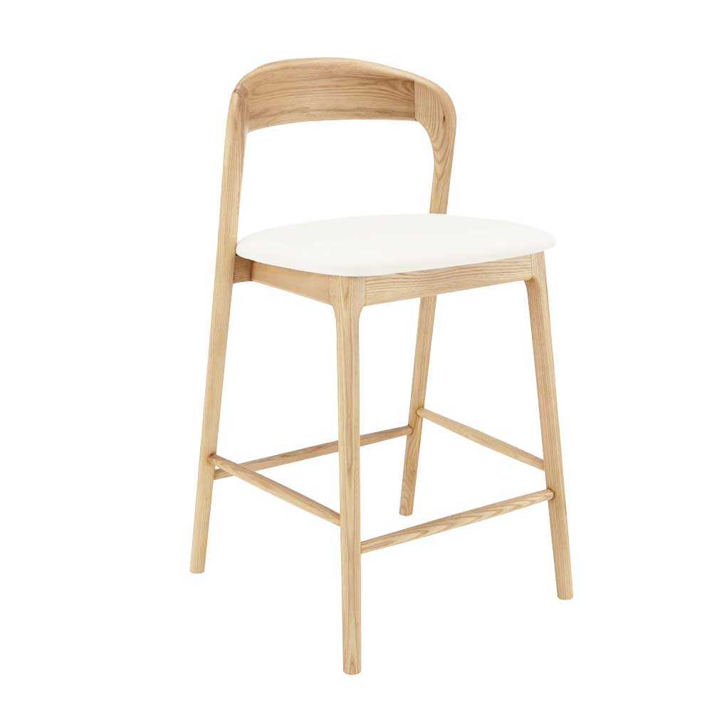 Chamber Bar Chair (Natural-Off White)