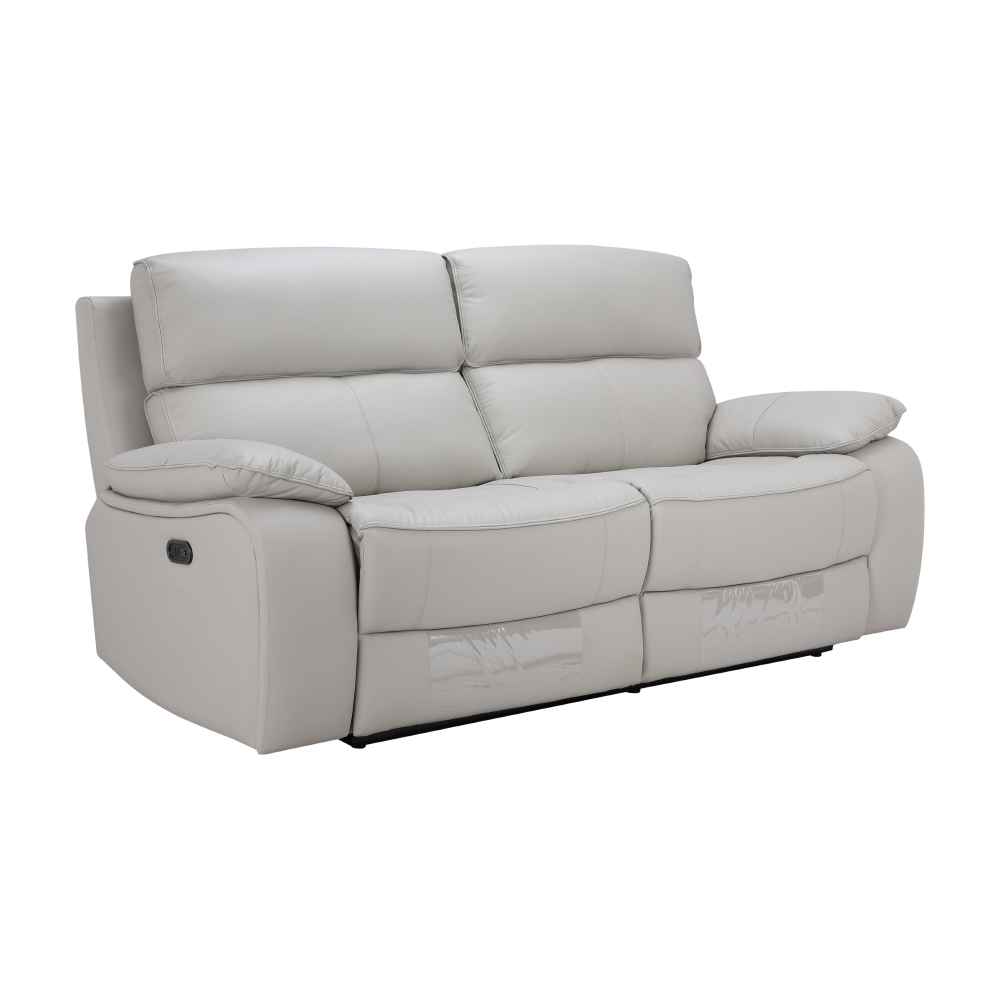 Merrick 3-Seater Power Recliner (Light Gray)