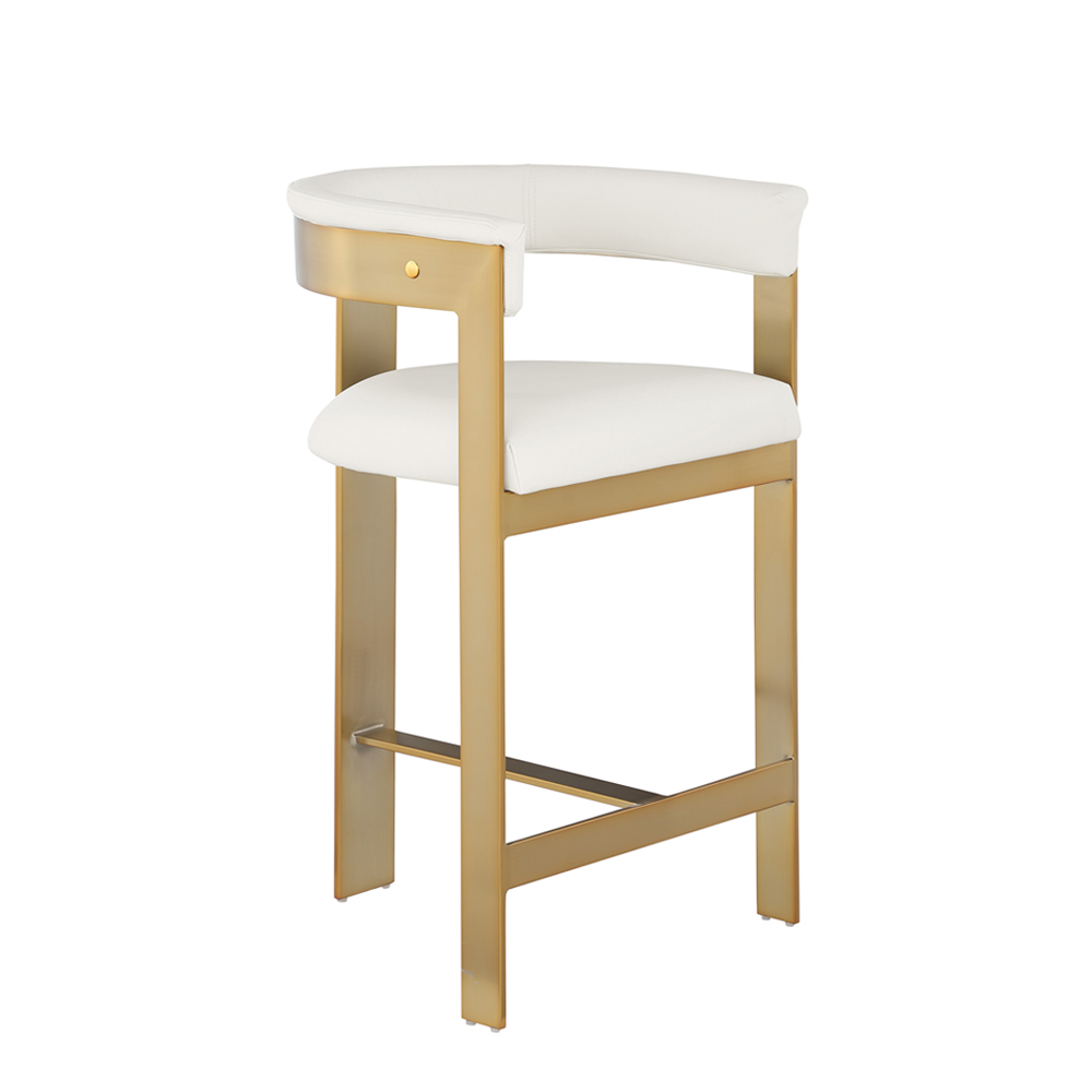Butter Wist Counter Bar Chair 75cm (Cream-Gold)