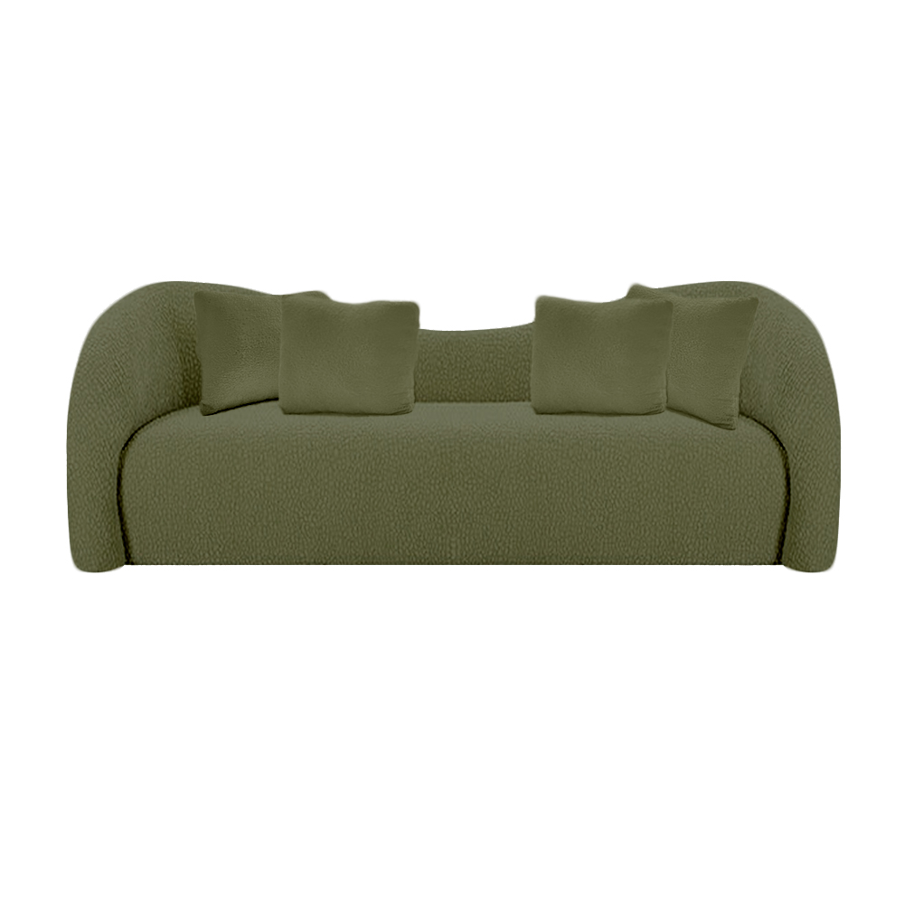 Butter Luxe Wave Sofa (Green)