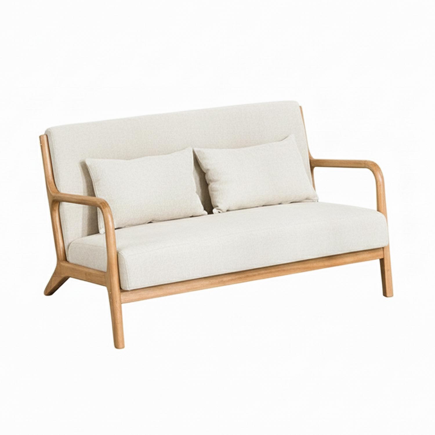 Nordic 2-Seater Sofa (Off White)