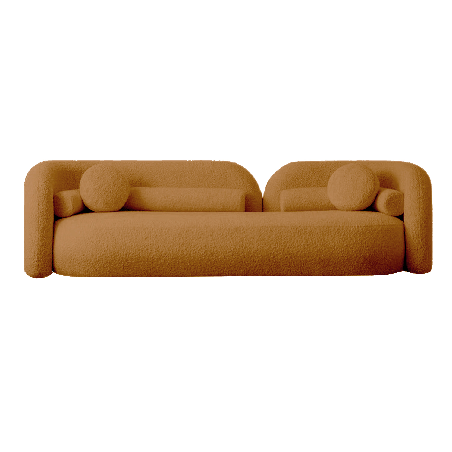 Butter Luxe Symmetry Sofa (Orange)
