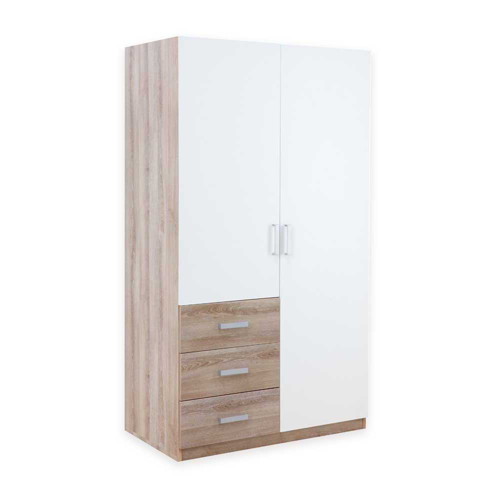 Vince 2 Door Wardrobe (Natural/White)