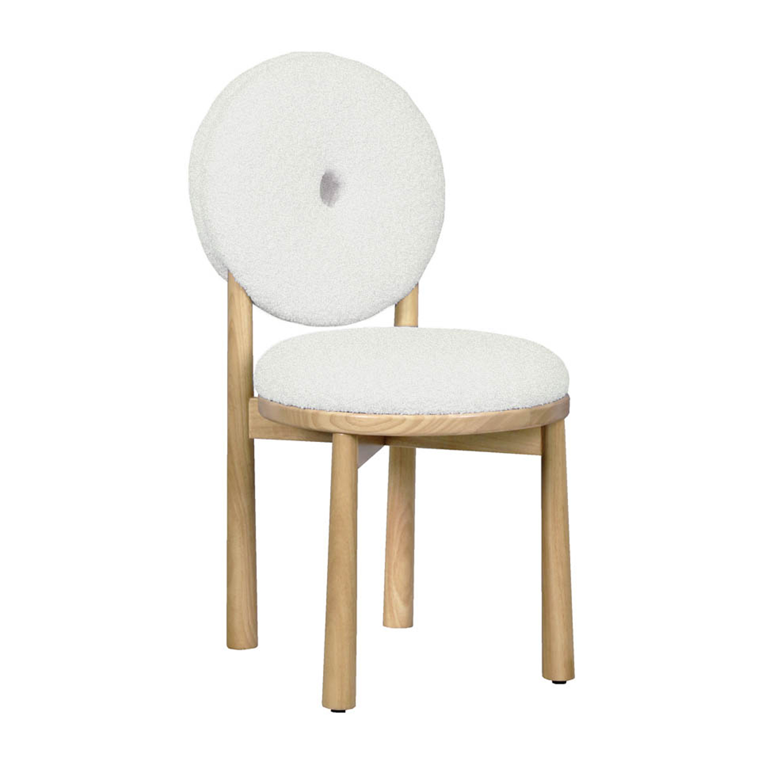 Butter Donut Chair (Natural/White Boucle)