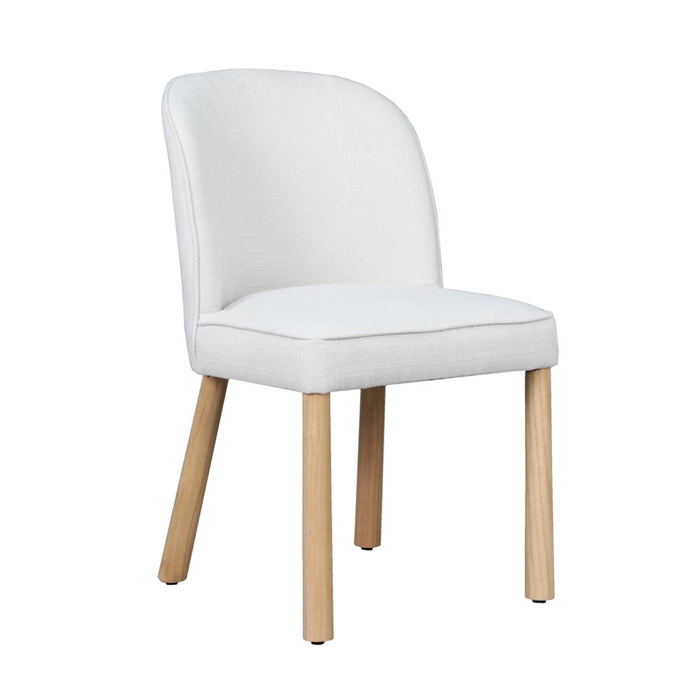 Calrose Chair (Natural/Off White Fabric)