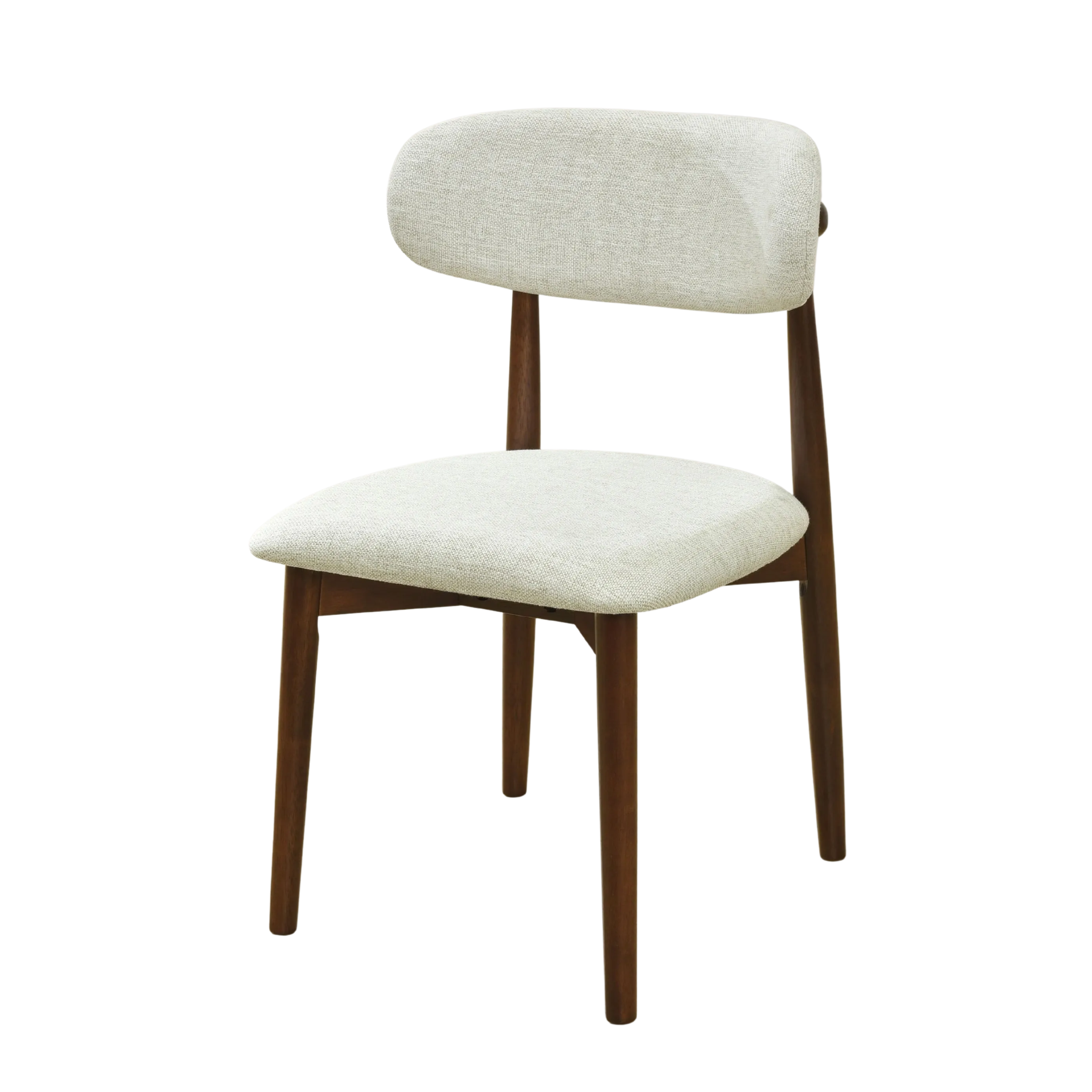 Gretna Chair (Dark Walnut/Beige)