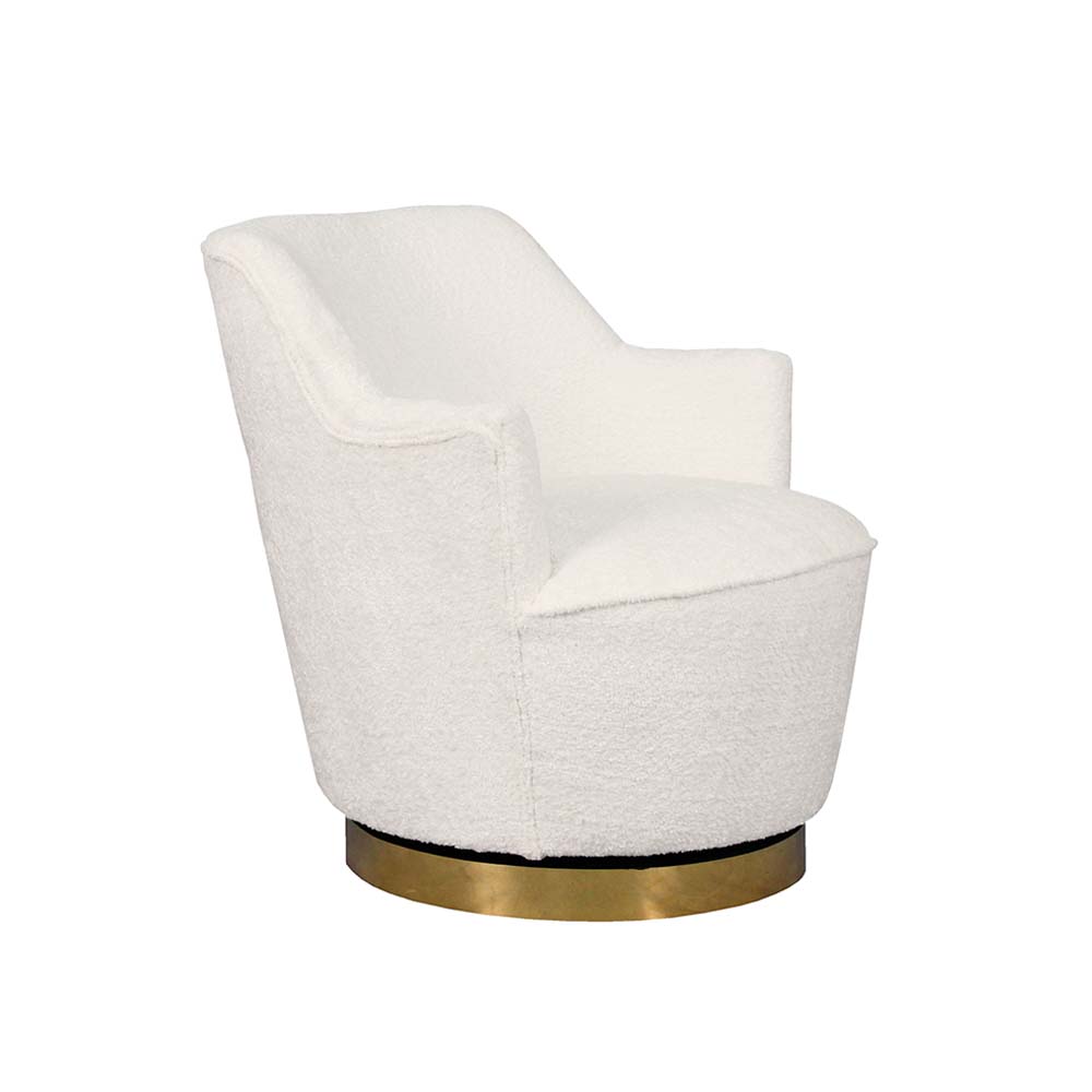 Butter Swoon Swivel Armchair