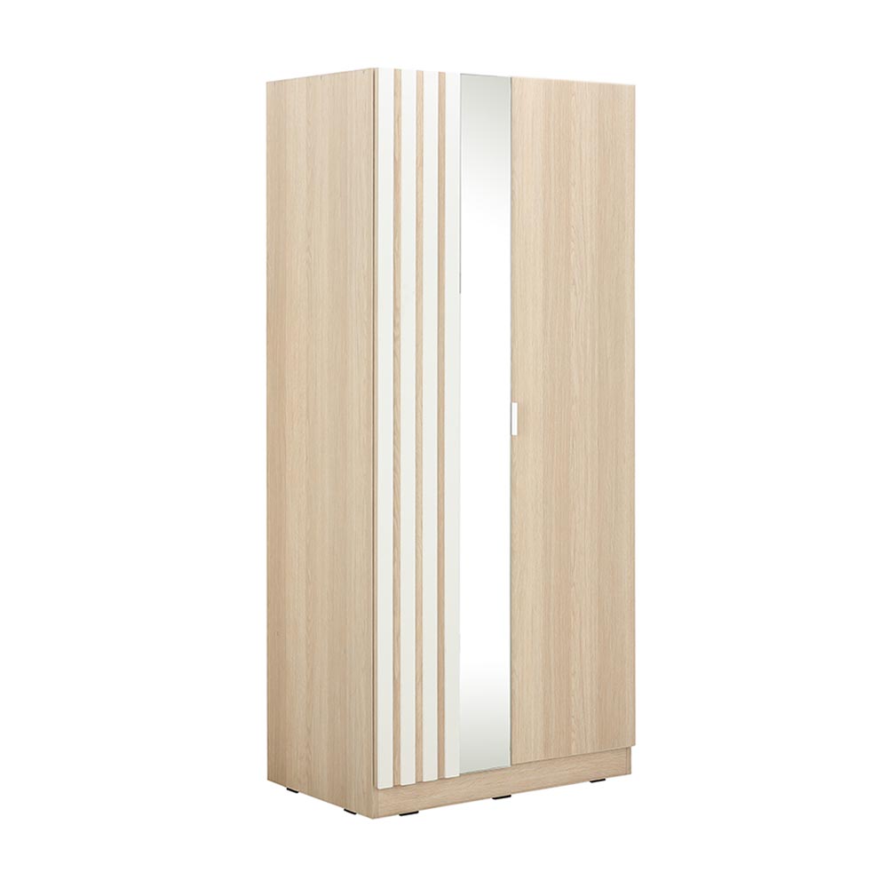 Champ 2 Door Wardrobe (Oak/White)