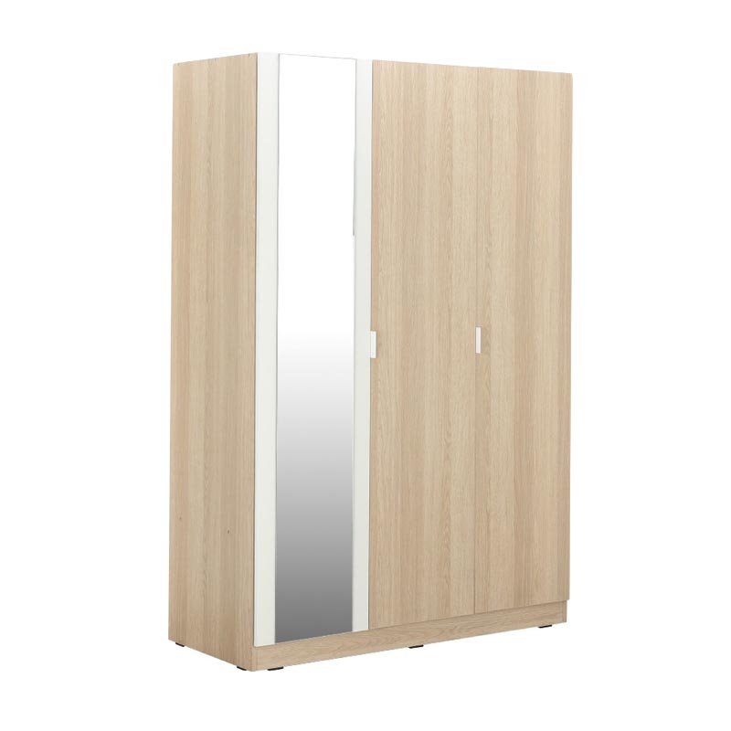 Champ 3 Door Wardrobe (Oak/White)