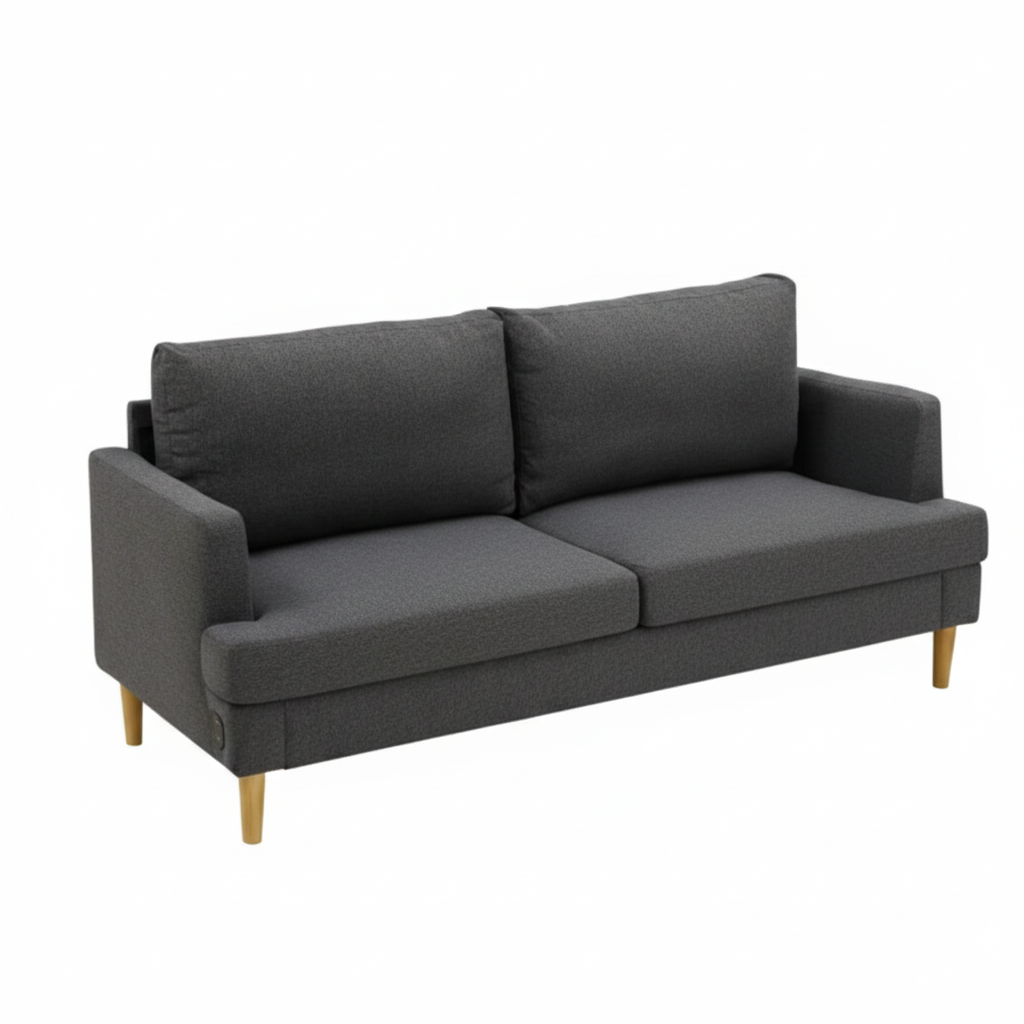 Westin Sofa with Charger (Dark Gray)