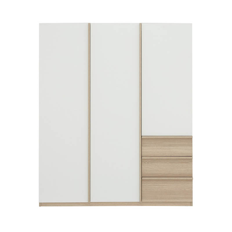 Zino 3 Door Wardrobe (Oak/White)
