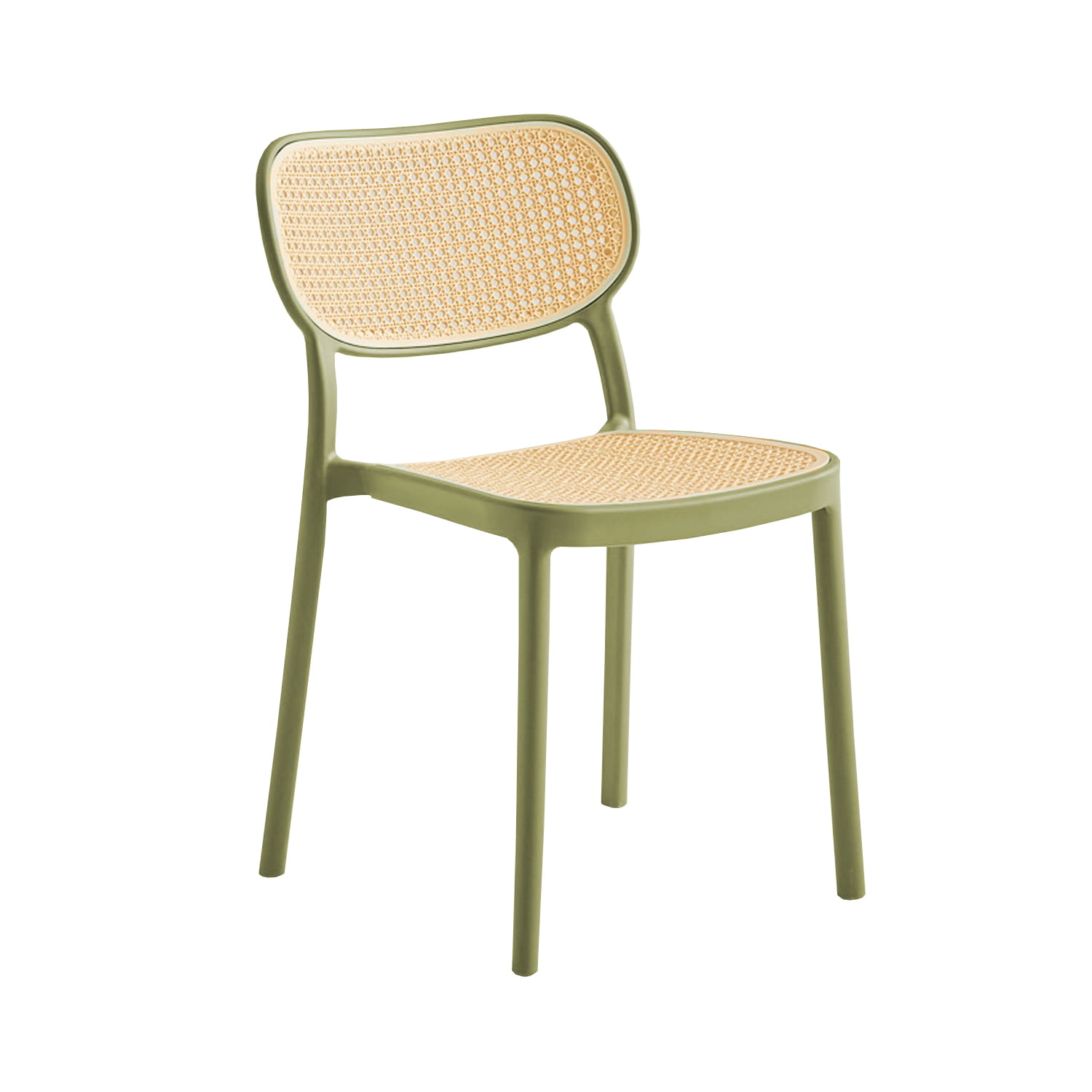 Charin Rattan Plastic Chair (Green)